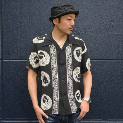 SUN SURF "SS39629" S/S Rayon Hawaiian Shirt “ORIENTAL BORDER