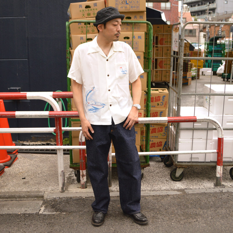SUN SURF "SS39630" S/S Rayon Hawaiian Shirt “WATER SKIING”