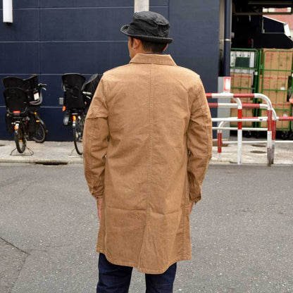 TCB jeans "Tabby's Coat Brown Herringbone Denim" 10oz Herringbone Denim Coat