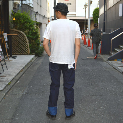 tanuki "TNK101TB" 15oz Turquoise Blue Regular Straight