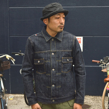 tanuki "TNK402BE" 14oz "Zetto" 2nd Type Jacket with Hand Warmer