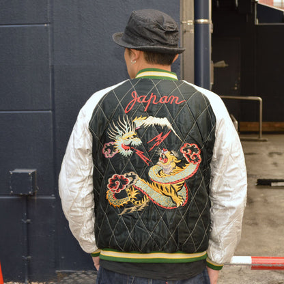 TAILOR TOYO "TT15666-119" SPIDERWEB, SNAKE & SKULL” × “DRAGON & TIGER” Mid 1950s Style Velveteen Souvenir Jacket