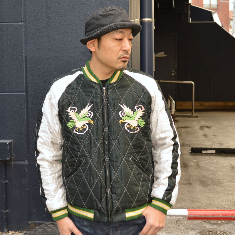 TAILOR TOYO "TT15666-119" SPIDERWEB, SNAKE & SKULL” × “DRAGON & TIGER” Mid 1950s Style Velveteen Souvenir Jacket