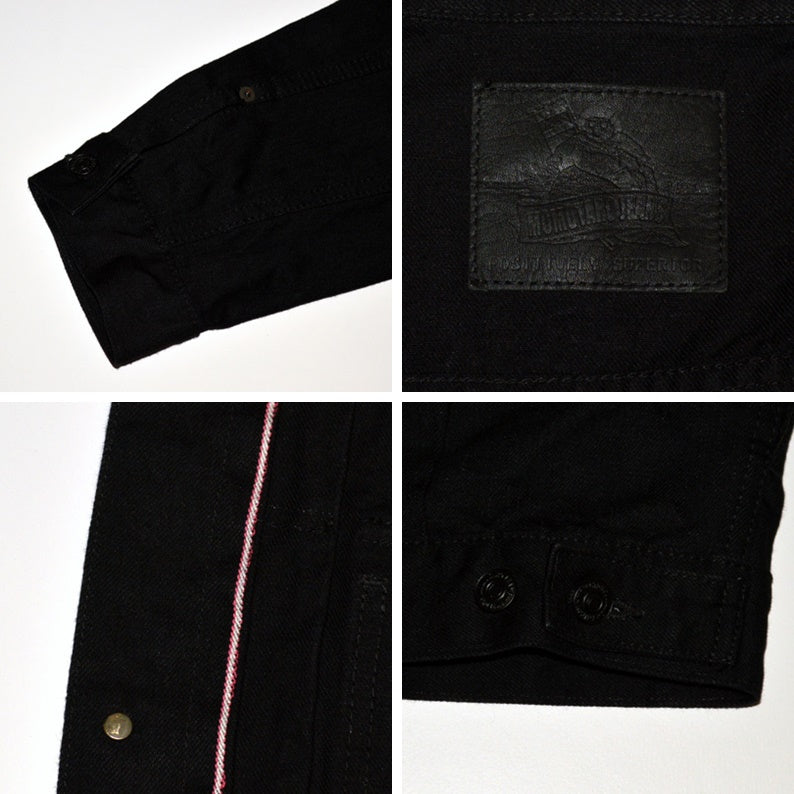 MOMOTARO JEANS "MXGJ1108" BLACK×BLACK DOUUBLE POCKET JACKET 2nd