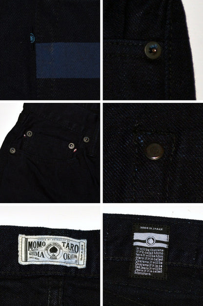 Black Friday!! 20%OFF!! MOMOTARO JEANS "MXJE3100" 15.7oz ID×BK NARROW TAPERED