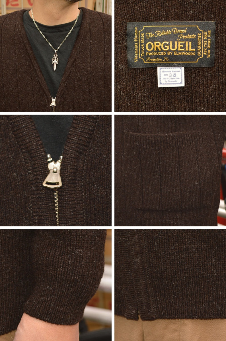 ORGUEIL "OR-9107" Ribbed Knit Cardigan