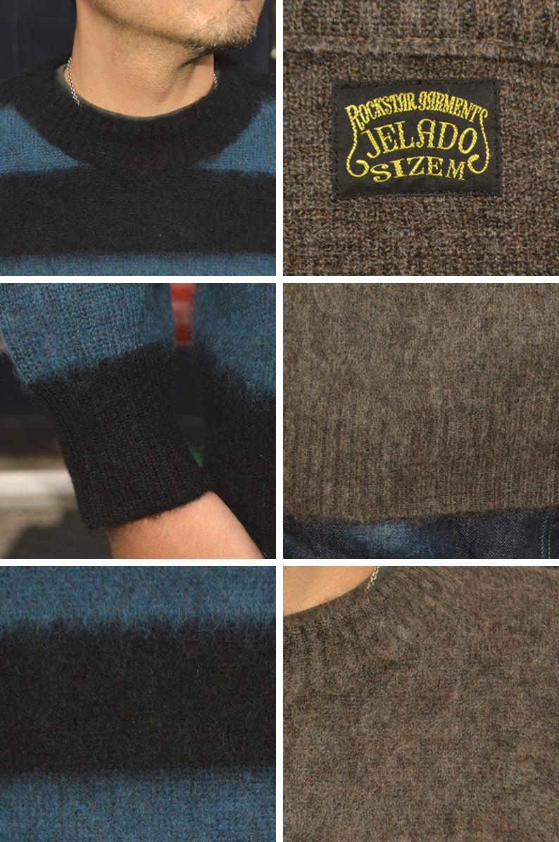 JELADO "RG13839" Crew neck mohair knit "Lithium"