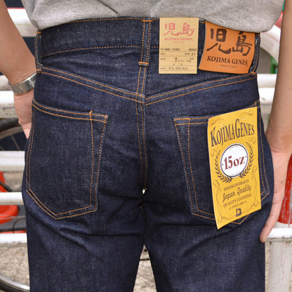 KOJIMA GENES "RNB-102RZ" 15oz Selvedge Regular Straight Zipper Fly