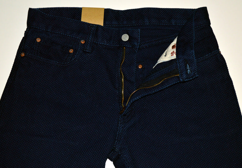 KOJIMA GENES  "RNB-1369" INDIGO SASHIKO 5 POCKET PANTS