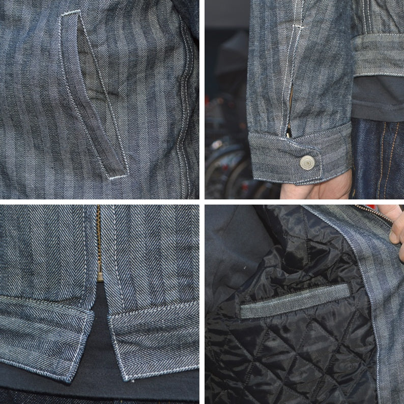 KOJIMA GENES "RNB-5064H" Herringbone Sports Jacket