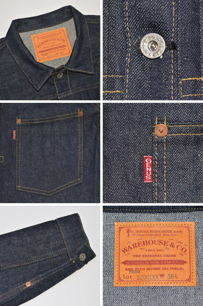 Dead Stock Blue  (WARE HOUSE)  "Lot.S2001XX" 1946Model DENIM JACKET WW2 Type