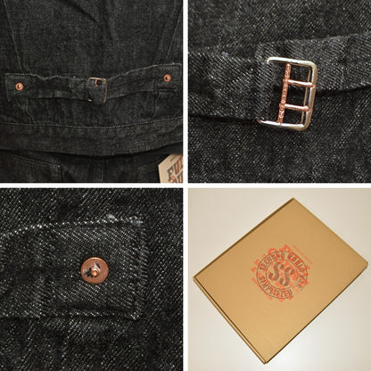 FULL COUNT "S2107BKSS" WWII Model 11.5oz Black Denim Jacket