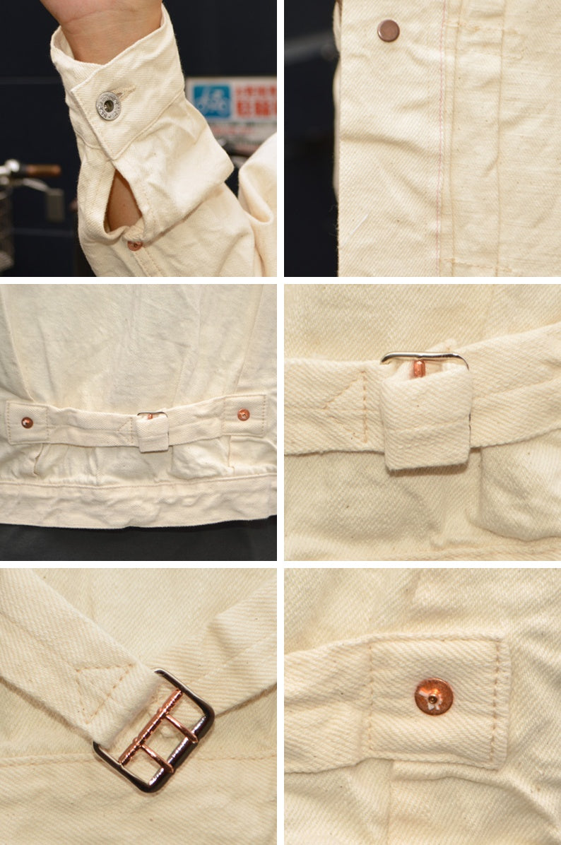 FULL COUNT "S2107ECSS" WWII Model 11.5oz Ecru Denim Jacket