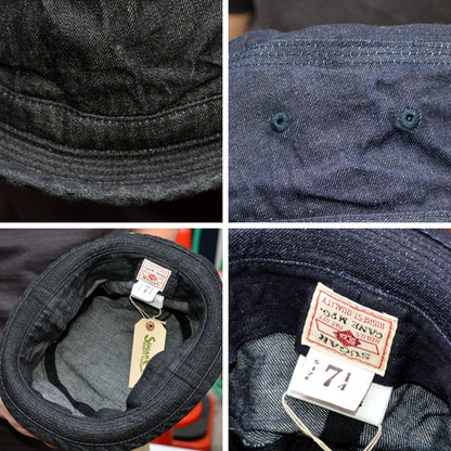 SUGAR CANE "SC02466" 10oz Denim Porkpie Hat