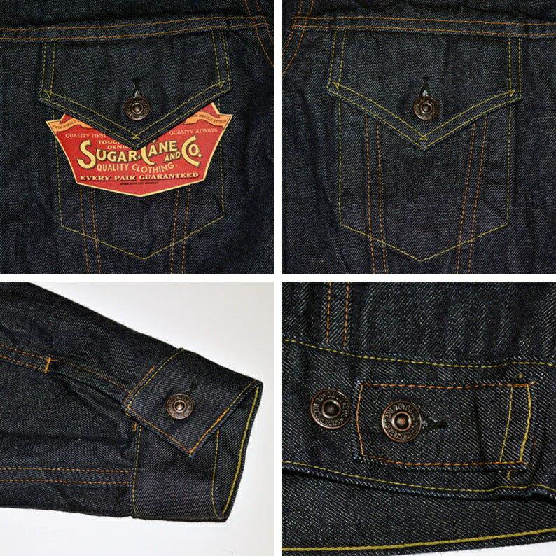 SUGAR CANE "SC12962" 14.25oz. DENIM JACKET 1962 MODEL