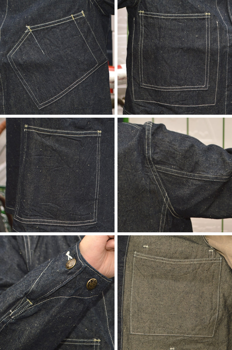 SUGAR CANE "SC15920" 10.5oz.  SUGAR CANE DENIM WORK COAT