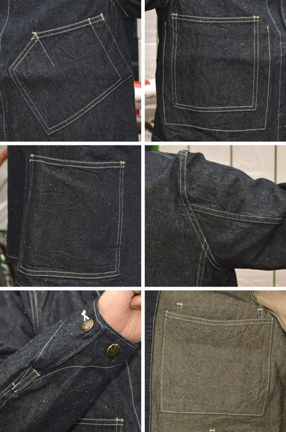 SUGAR CANE "SC15920" 10.5oz.  SUGAR CANE DENIM WORK COAT