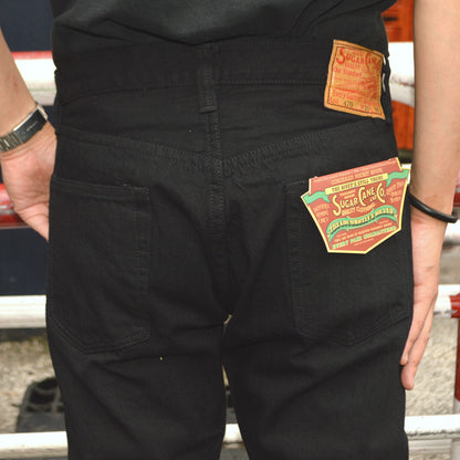 SUGAR CANE "SC41470" 13oz Black Denim SLIM FIT