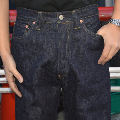 SUGAR CANE "SC42025" 13oz. Denim Waist Overalls 2025 Model (Wide Leg)