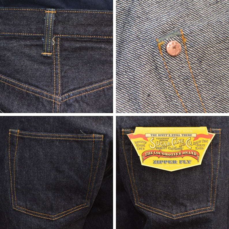 SUGAR CANE "SC42955" 14oz. DENIM 1955Z MODEL (ZIPPER FLY)