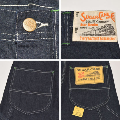 SUGAR CANE "SC51841" 11oz. BLUE DENIM WORK SHORTS