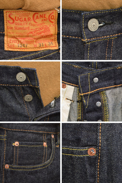 SUGAR CANE "SC51947" 14.25oz Denim 1947 Model Shorts