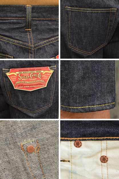 SUGAR CANE "SC51947" 14.25oz Denim 1947 Model Shorts