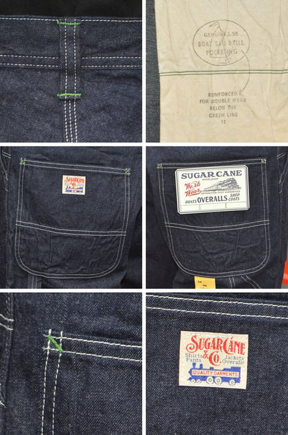 SUGAR CANE "SC52565" 11oz. Blue Denim Work Shorts