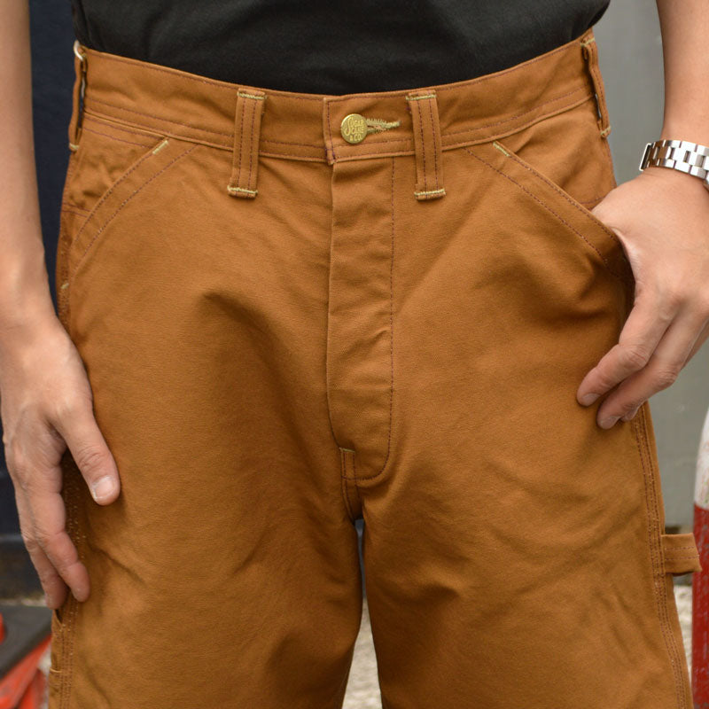 SUGAR CANE "SC52567" 13oz. Brown Duck Work Shorts