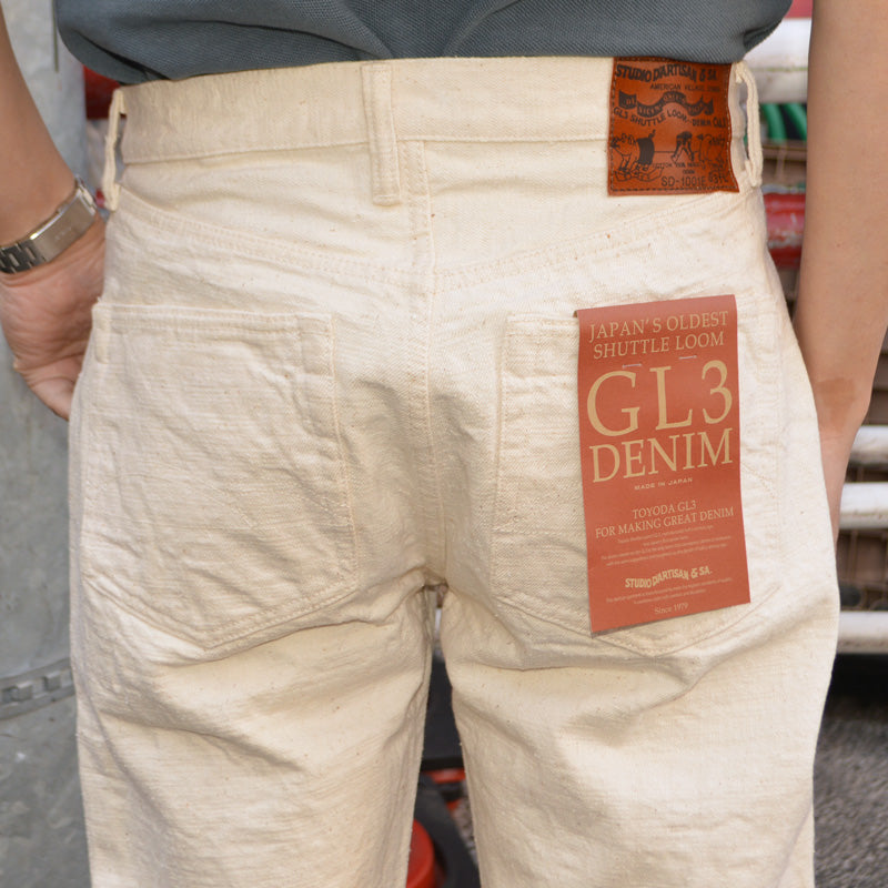 STUDIO D'ARTISAN "SD-1001E" 15oz GL3 Ecru Regular Straigh
