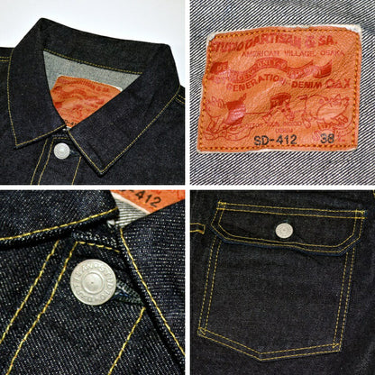 STUDIO D'ARTISAN "SD-412" 15oz Right Hand Denim Type 2 Denim Jacket