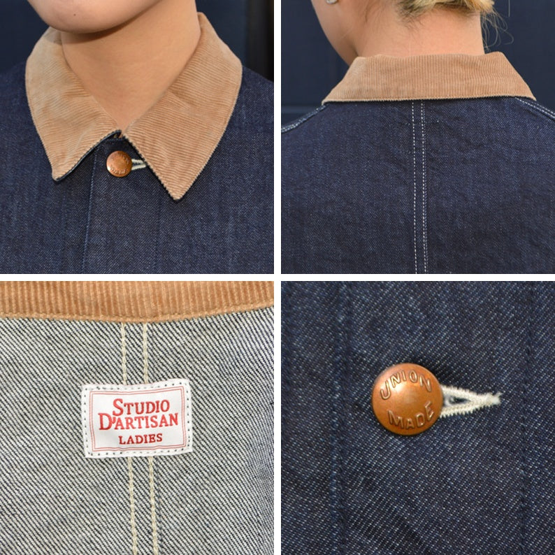 STUDIO D'ARTISAN LADYS "SDL-4018" Denim Coat