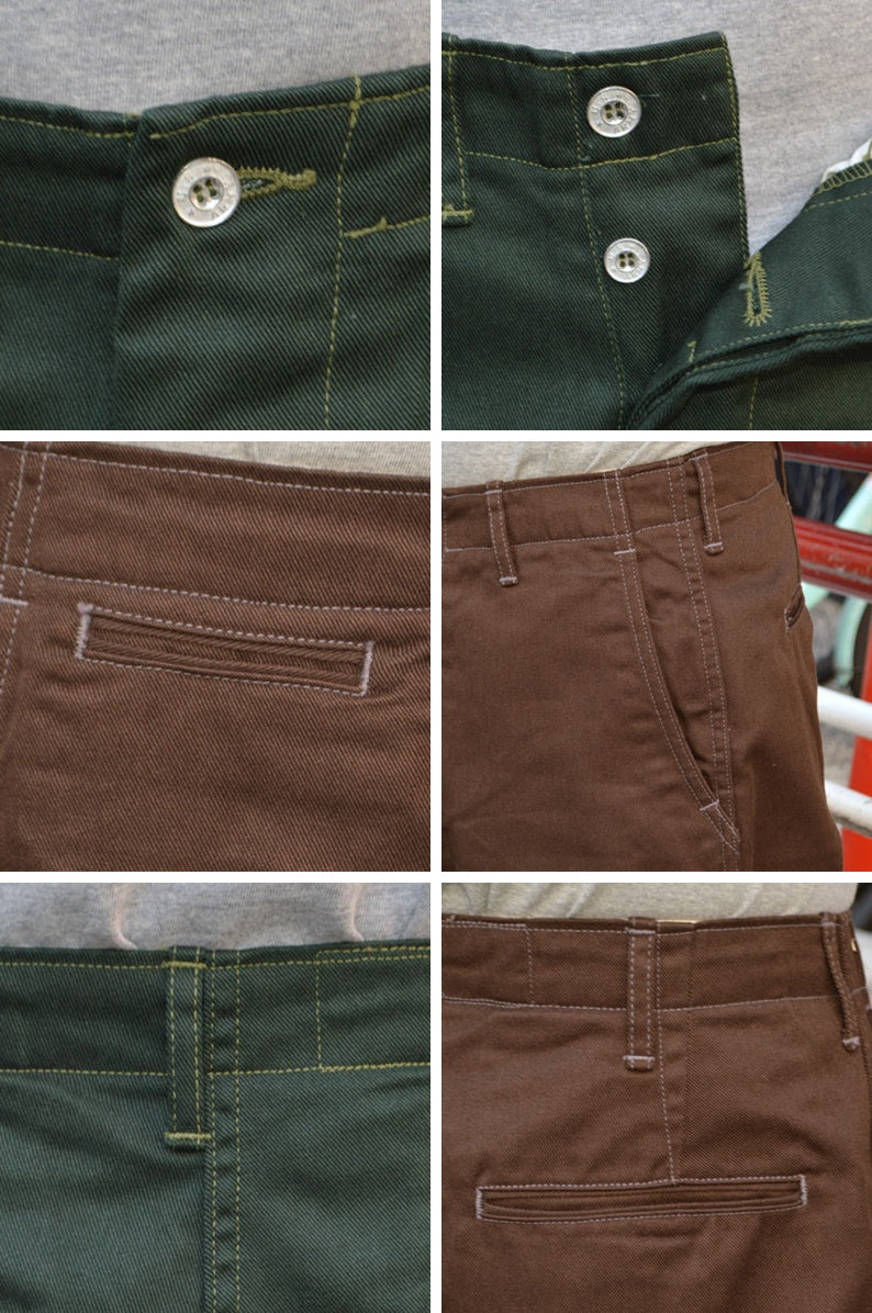 TCB jeans "Stay Gold Chino/Tree Green & Trunk Brown