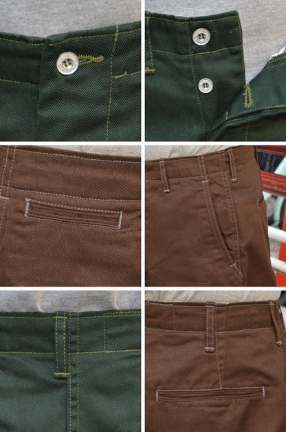TCB jeans "Stay Gold Chino/Tree Green & Trunk Brown