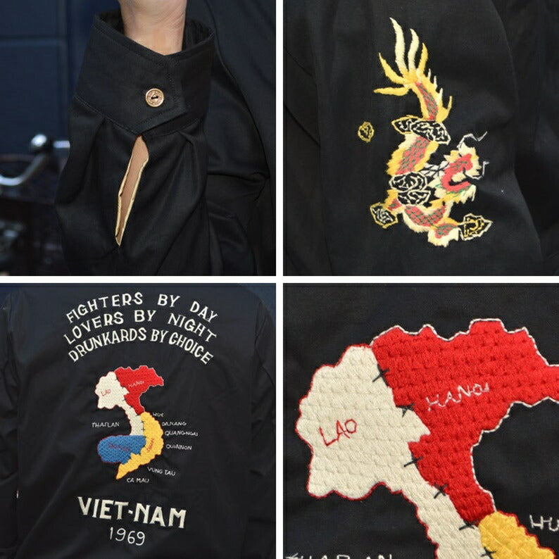 TAILOR TOYO "TT15684" Cotton Vietnam Jacket “VIETNAM MAP”