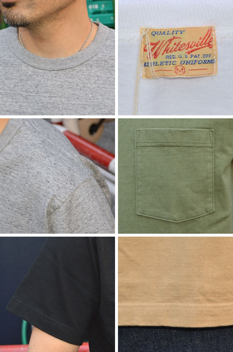 WHITESVILLE "WV78932" CREWNECK S/S POCKET Tee
