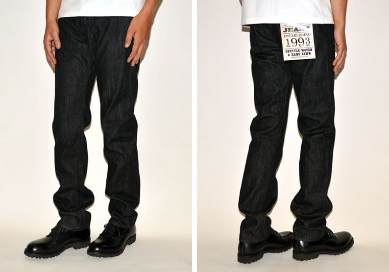 FULL COUNT "1108BK" Slim Straight Black Selvedge Denim