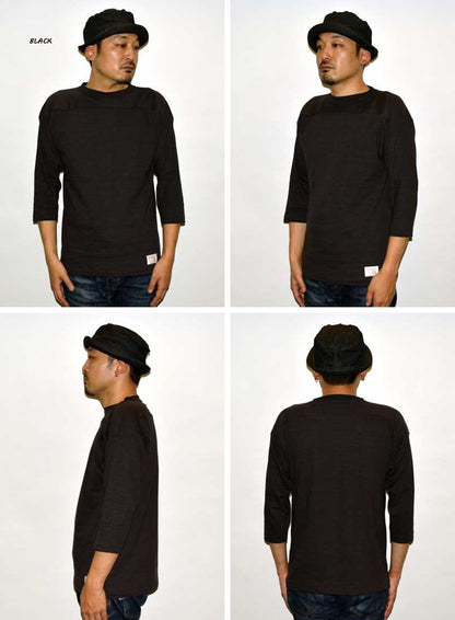 WARE HOUSE "4063" 3/4 Sleeve Football T-shirt