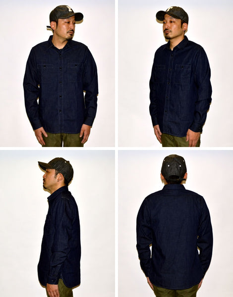 Restocked]4890HW - Denim Work Shirt HW – FULLCOUNT