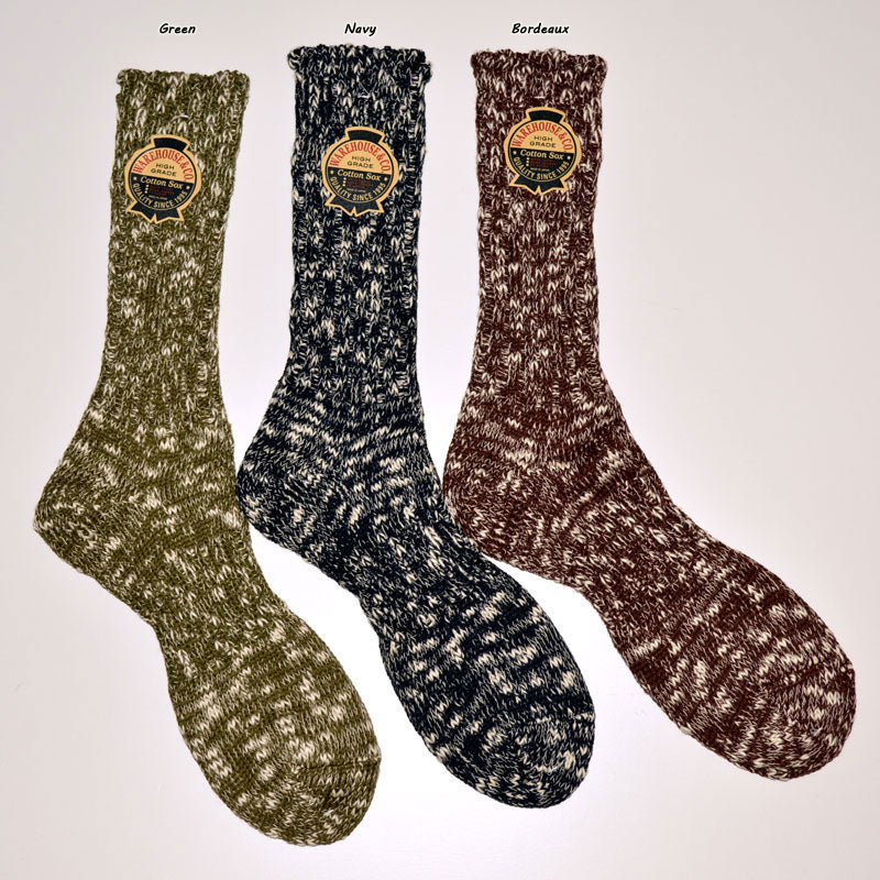 WARE HOUSE ”5235” SLUB RIB ZOKKI SOCKS