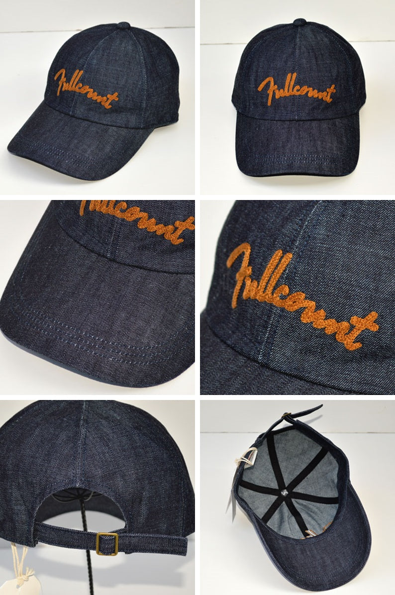 FULL COUNT ”6007” Chain Embroidery Denim Cap