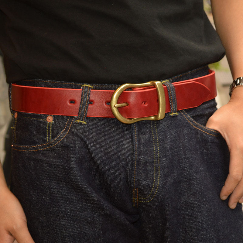 BIG JOHN "VBLT02" HIMEJI LEATHER ORIGINAL BELT (5mm)