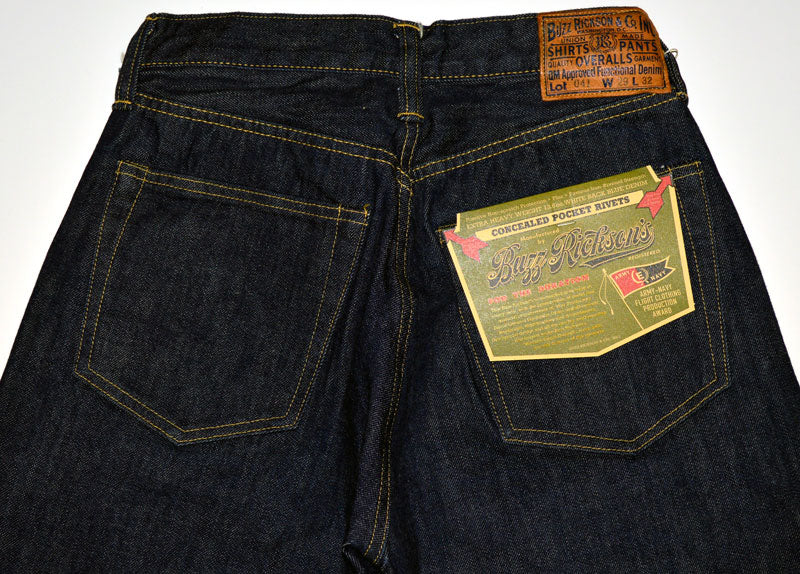 BUZZ RICKSON'S "BR43041" WORLD WAR2 BLUE DENIM WAIST OVERALLS