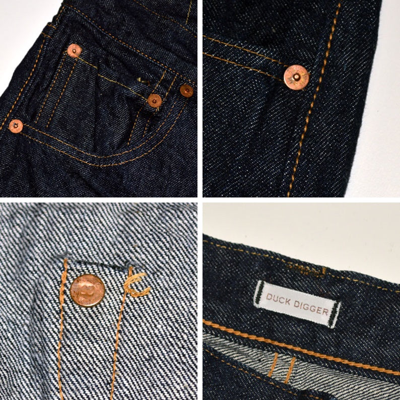 DUCK DIGGER (WARE HOUSE) "DD-1001XX (1947MODEL)" 13.5oz Denim Straight