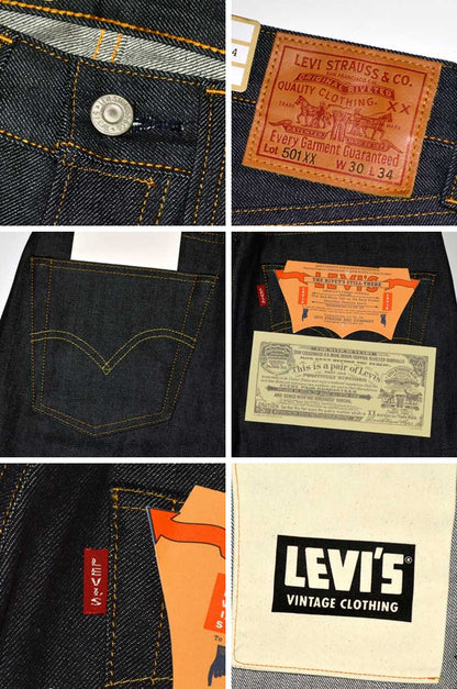 LEVI'S VINTAGE CLOTHING "47501-0224" 501XX 1947 Model 501 JEANS (organic cotton)