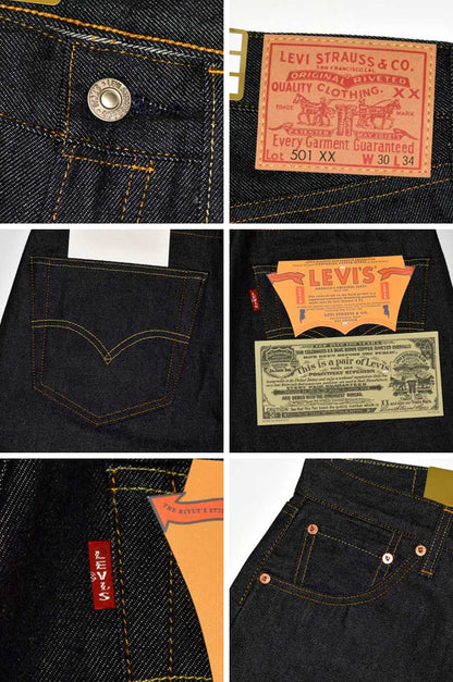 LEVI'S VINTAGE CLOTHING "50155-0079" 501XX 1955 Model 501 JEANS (organic cotton)