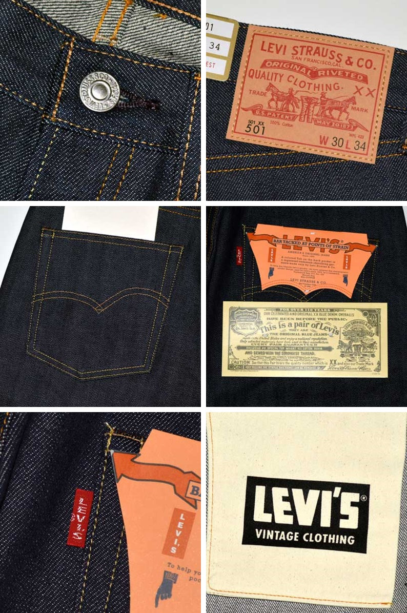 LEVI'S VINTAGE CLOTHING "66501-0146" 501XX 1966 Model 501 JEANS (organic cotton)