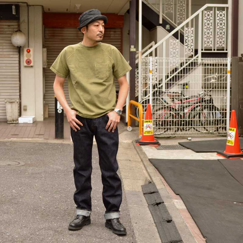 MOMOTARO JEANS "0201" VINRAGE LABEL 15.7oz Denim Slim Straight