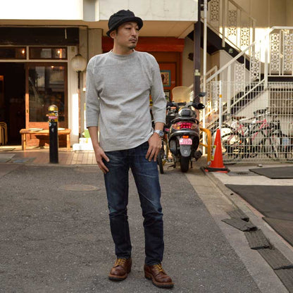 WARE HOUSE "4063" 3/4 Sleeve Football T-shirt