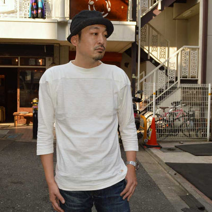 WARE HOUSE "4063" 3/4 Sleeve Football T-shirt